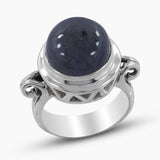 925 Sterling Silver Blue Topaz Rings