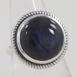 Spectrolite Silver Ring