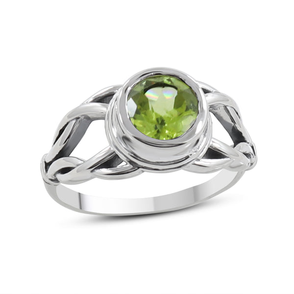 Red Garnet Silver Rings