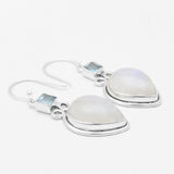 925 Sterling Silver Rainbow Moonstone Earrings