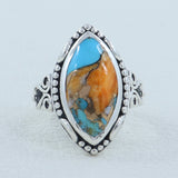 Crazy Lace Agate Silver  Ring