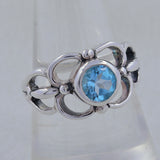 Natural Rainbow Moonstone Silver Rings