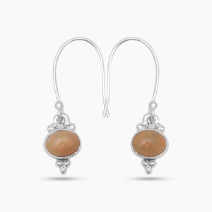 Ethiopian Opal Silver Earrings