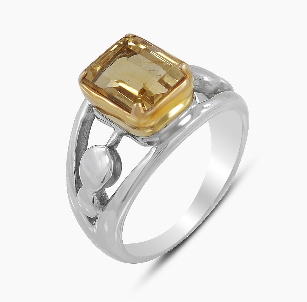 925 Sterling Silver Citrine Rings