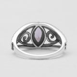Amethyst Silver Rings