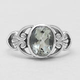 Crystal Silver Ring