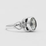 Crystal Silver Ring