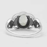Crystal Silver Ring