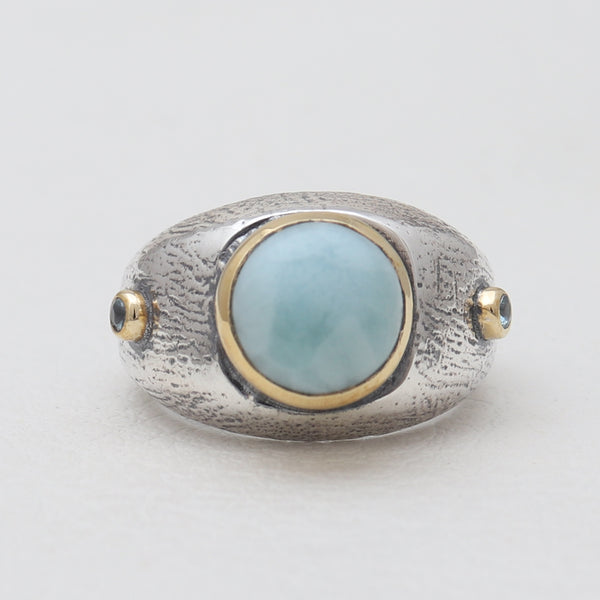925 Sterling Silver Larimar Rings