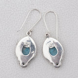 Larimar Gemstone Pendant Set 925 Sterling Silver Jewelry