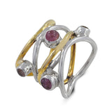 925 Silver Eternity Tourmaline Band Ring