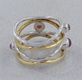 925 Silver Eternity Tourmaline Band Ring