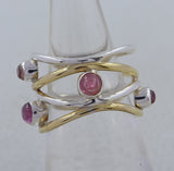 925 Silver Eternity Tourmaline Band Ring