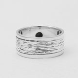 925 Sterling Silver Two Tone Black Onyx Rings