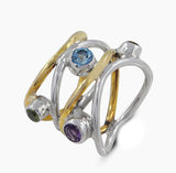 925 Silver Multi Stone Rings