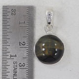 Tiger Eye Gemstone Silver Pendant