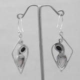 Dendritic Opal Silver Earrings