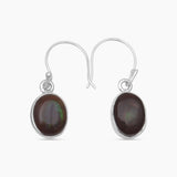 Ammolite Silver Earrings