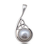 Fresh Water Pearl Pendant Set 925 Sterling Silver Jewelry