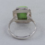 Natural Gaspeite Gemstone Ring