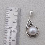 Fresh Water Pearl Pendant Set 925 Sterling Silver Jewelry