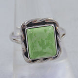 Natural Gaspeite Gemstone Ring