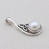 Fresh Water Pearl Pendant Set 925 Sterling Silver Jewelry