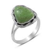 Natural Gaspeite Gemstone Ring