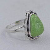 Natural Gaspeite Gemstone Ring