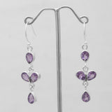 Amethyst Silver Earrings