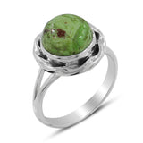 Natural Gaspeite Gemstone Ring