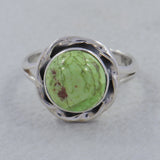 Natural Gaspeite Gemstone Ring