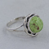 Natural Gaspeite Gemstone Ring