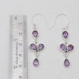 Amethyst Silver Earrings
