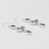 Amethyst Silver Earrings