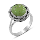 Natural Gaspeite Gemstone Ring