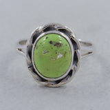 Natural Gaspeite Gemstone Ring