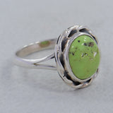 Natural Gaspeite Gemstone Ring