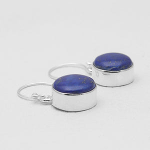 Lapis Lazuli Silver Earrings