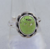 Natural Gaspeite Gemstone Ring