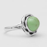 Gaspeite Silver Rings