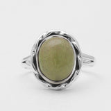 Gaspeite Silver Rings