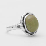 Gaspeite Silver Rings