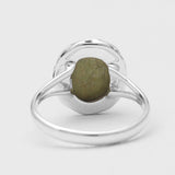 Gaspeite Silver Rings