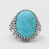 Mexican Turquoise Silver Rings