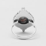 Turquoise Spiny Oyster Silver Rings