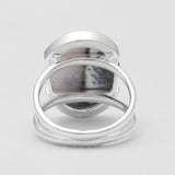 Mustard Jasper Silver Rings
