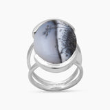 Mustard Jasper Silver Rings