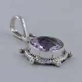 Pink Amethyst Silver Pendants