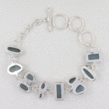 Aquamarine 925 Sterling Silver Bracelet